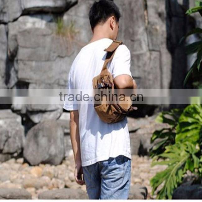 Custom eco friendly wholesale canvas sling bag
