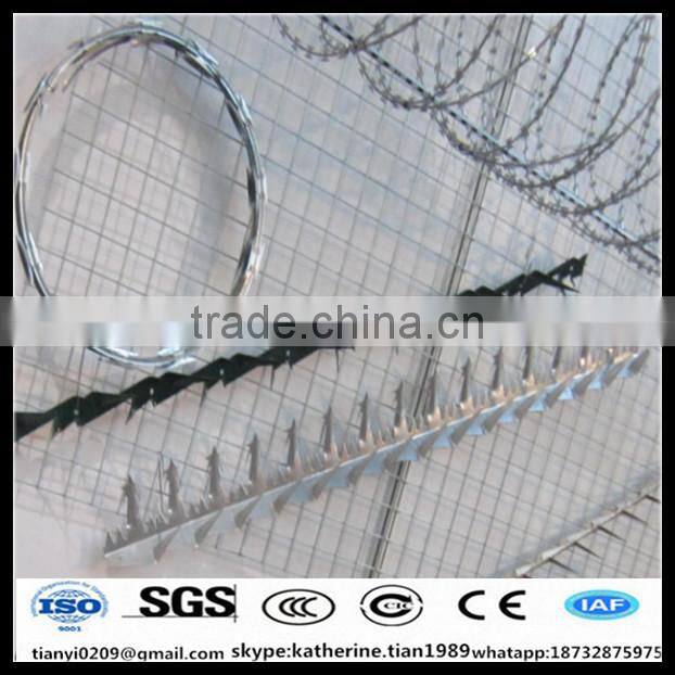Bto22 concertina INOX stainless steel razor wire fence design
