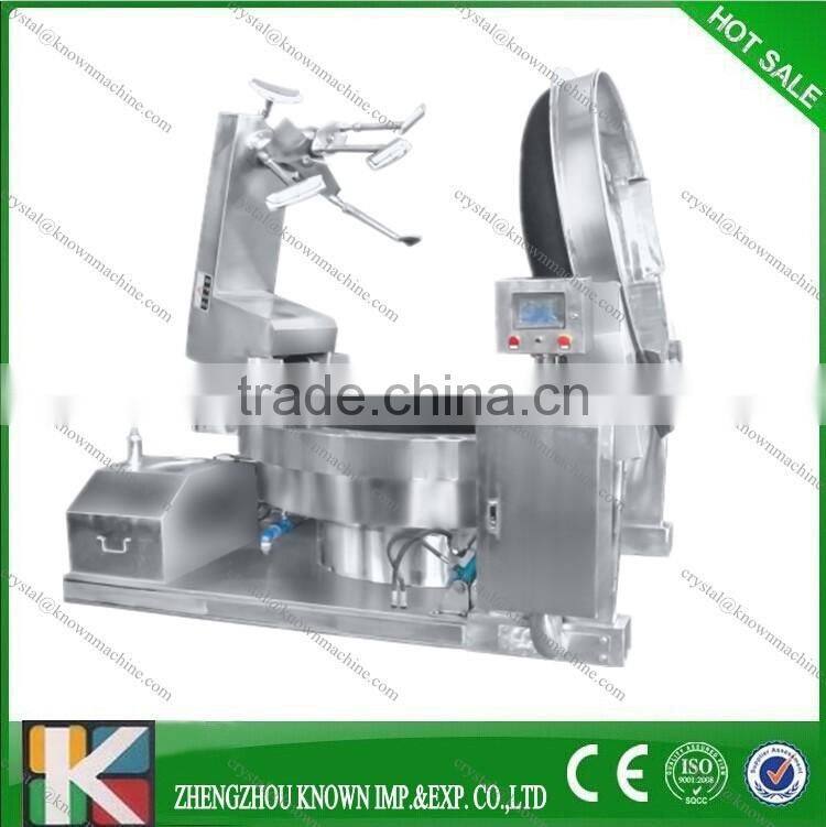 300L steam cooking kettle with agitator