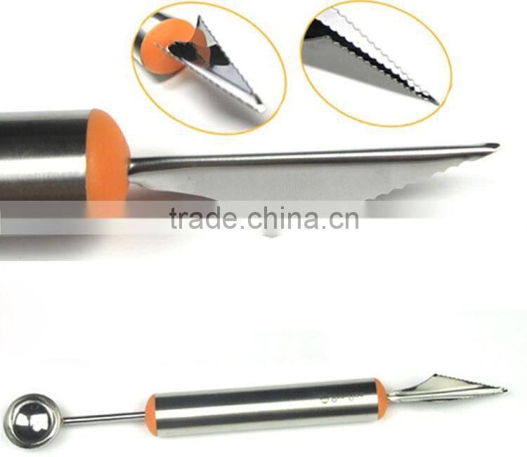 Multifunction Kitchen Fruit Salad tool , Carving knife & Melon baller