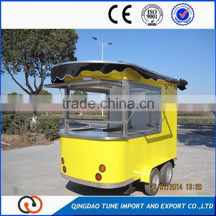 Mobile Ice Cream Food Cart Truck/ Street Ice Cream Vending Truck/ Manufacture Hand Push Ice Crem Truck