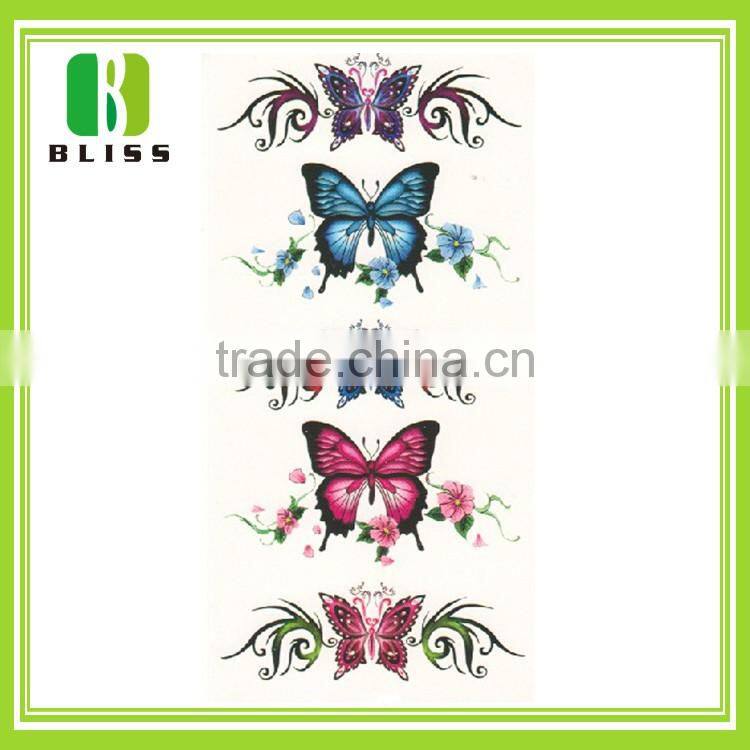 Free Samples OEM Wholesale fashion new colorful design skin safe adult body tattoo stickers
