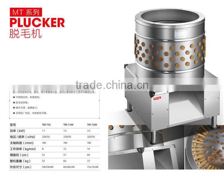 TM-1500 Chiken and duck Quail Plucker Machine