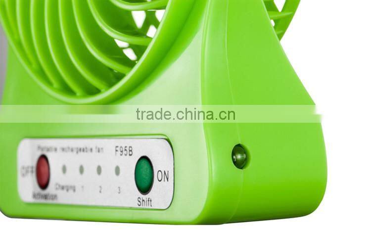 Factory wholsales Rechargeable Mini USB Fan With Battery