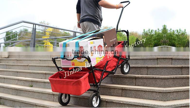 camping foldable pull cart lovely baby trolley