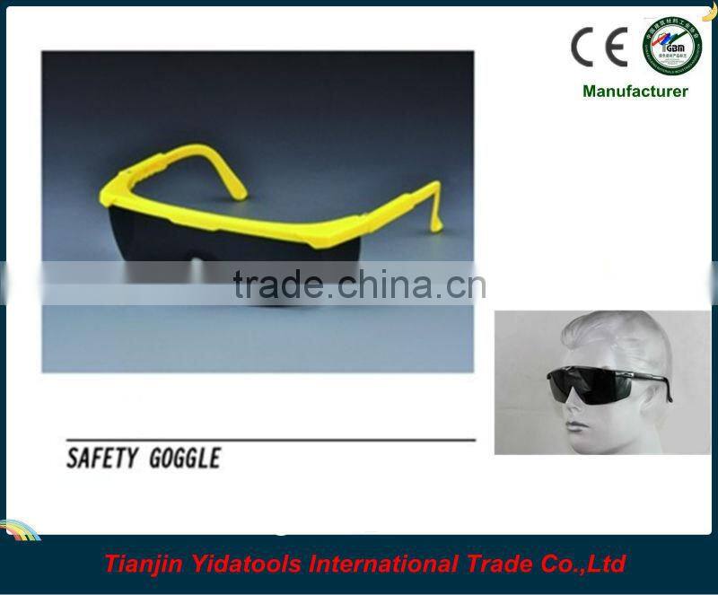 adjustable frame black lens safety glasses for man
