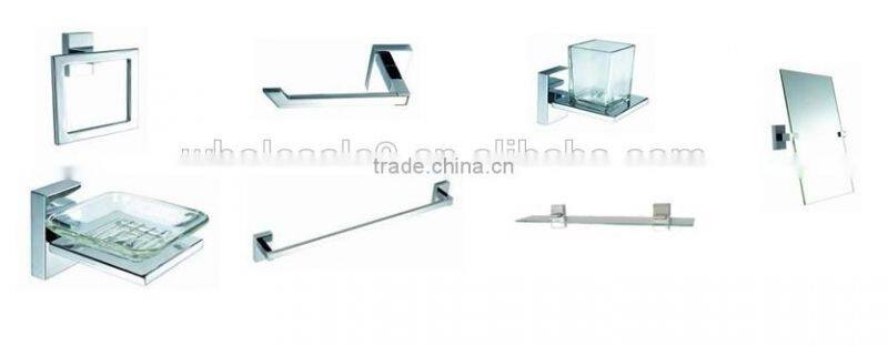 new design modern zinc alloy chrome bathroom accessory set