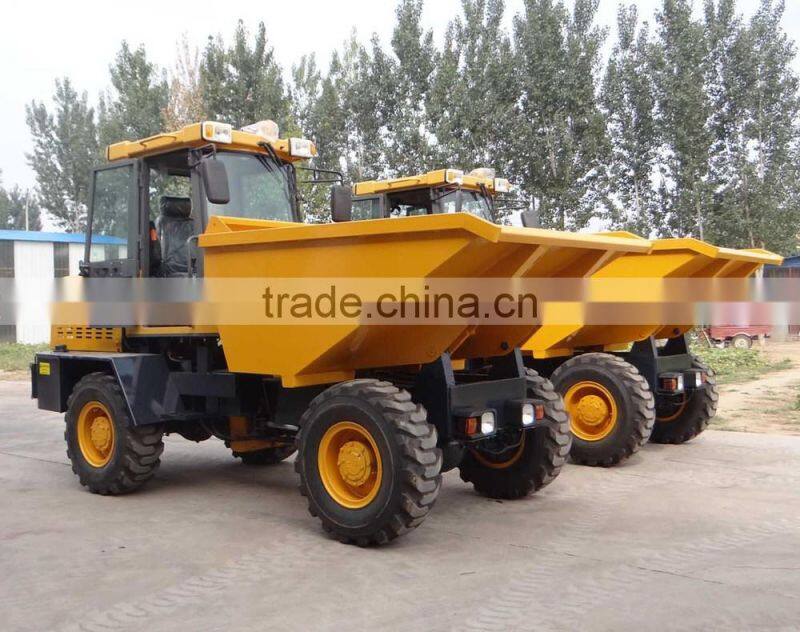 mini dumper truck, MIni site dumper 5 ton FCY50 4X4 with cab