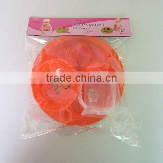 Wholesale 4pcs tableware plastic picnic set