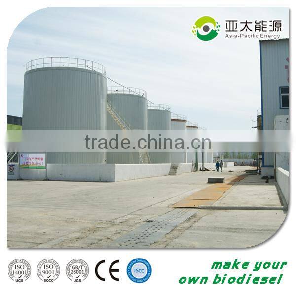 Biodiesel plant machine, used cooking oil making biodiesel processor