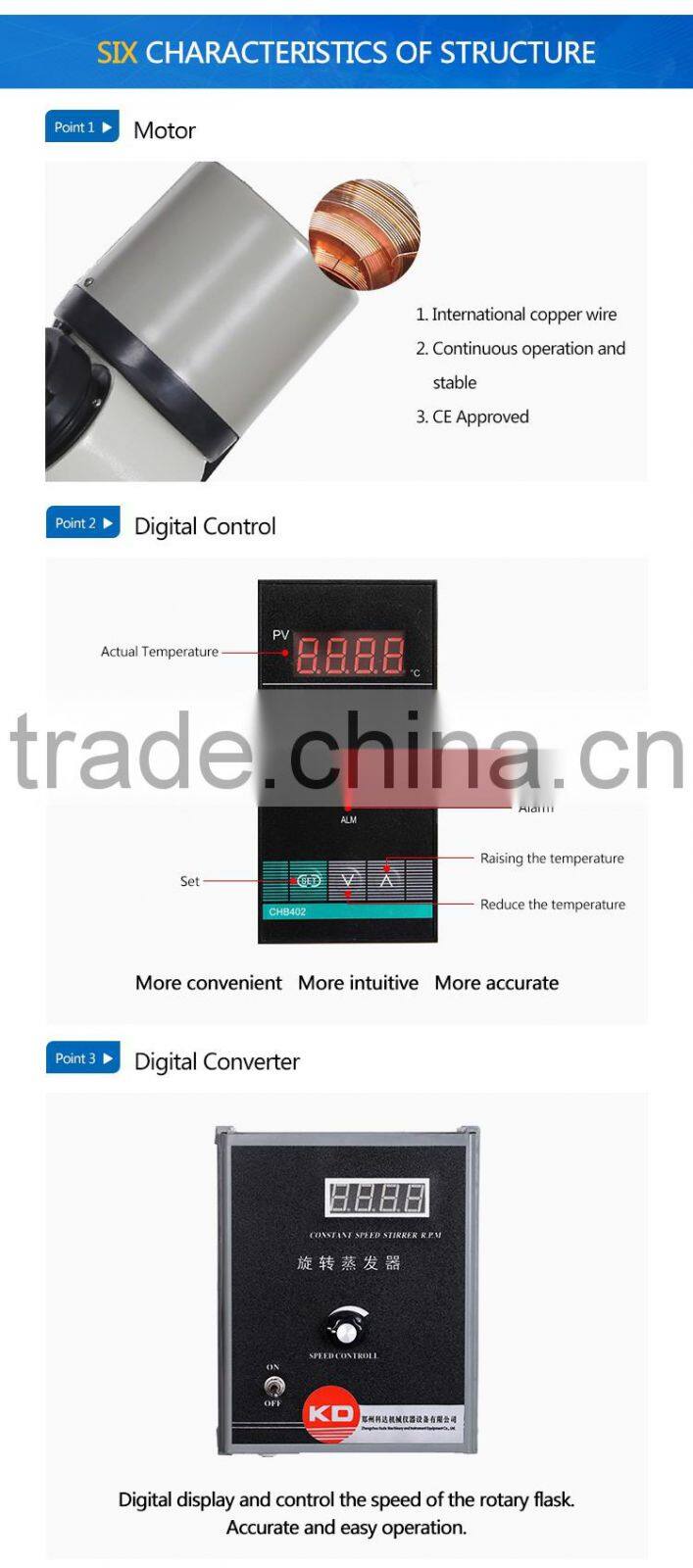 Chemical Laboratory Rotavap with Vacuum Pump and Chiller