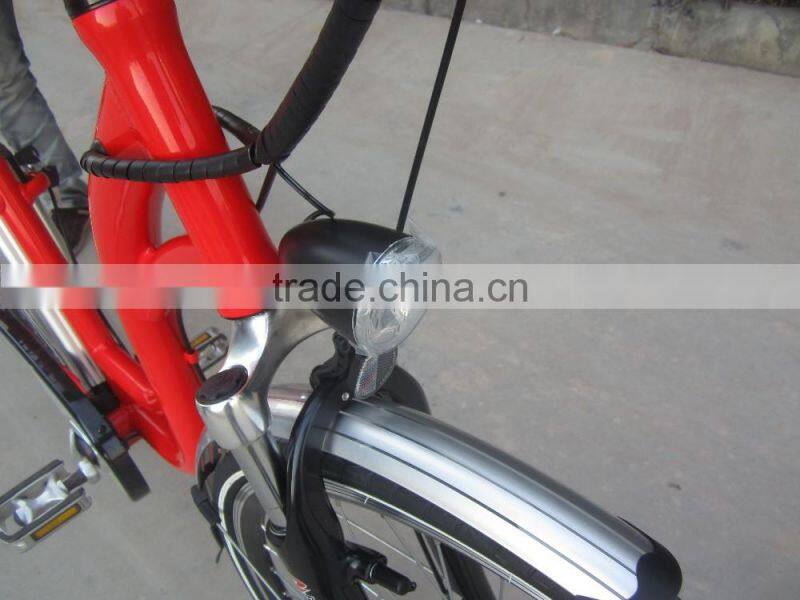 250W rear motor,36V10A Lithium battery,Sinwave controller,LED display CE woman electric bicycle/bike