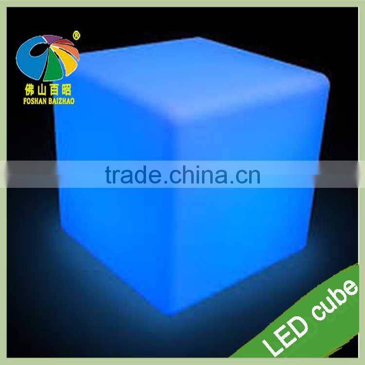 Romantic LED Beach Chair LED Furniture Small Seat LED Cube Stool