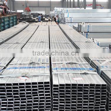 80*160*3.5 galvanized steel pipe with many production lines