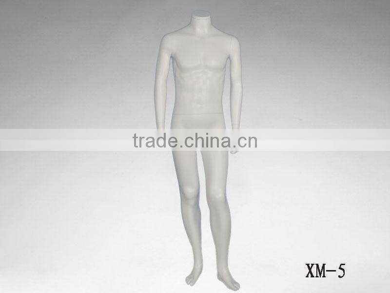 Window display full body dummy headless male mannequin for sale
