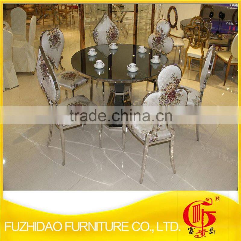 New design stainless steel dining chair for living room