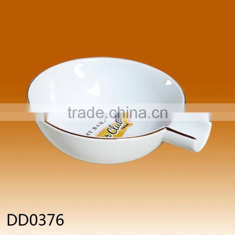 Wholesale custom design ceramic art ashtray