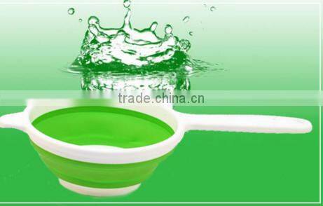 Wholesale Stock Small Order Plastic Handle Folding Flexible Water Ladle