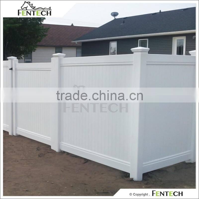 FenTECH brand hot sale 6ftx8ft used vinyl privacy fence
