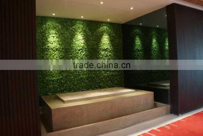fake vertical plastic green wall decoration
