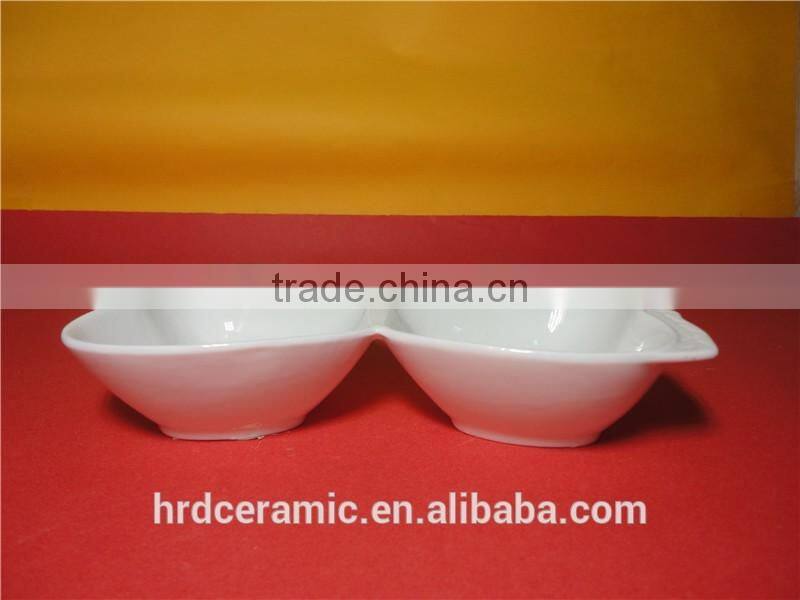 19.5*8.7*3.8cm star hotel white ceramic dinner plate apple shape dish