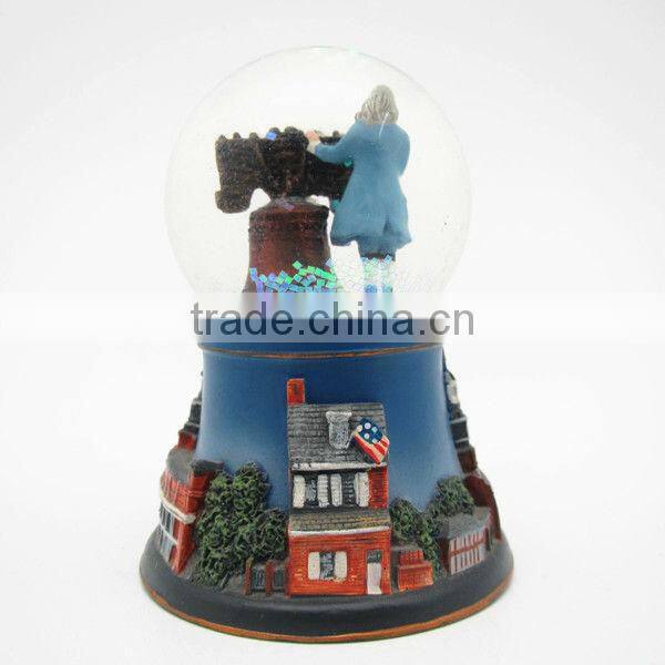 Gloden Dubai City Souvenir Snowball For Decor