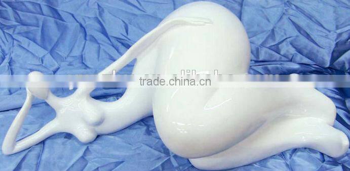 Resin /Fiberglass Fat Lady Sculpture,Abstract Modern Style Resin Fat Lady Sculpture