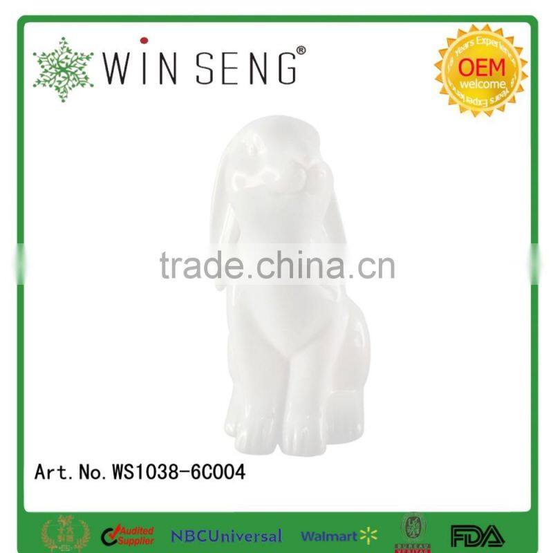 2016 Easter ceramic easter rabbit figurines easter rabbit
