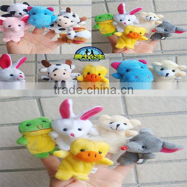 Animal plush finger puppet