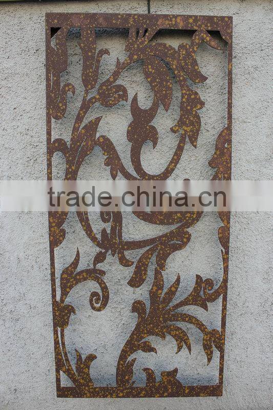 Metal wall panel decoration