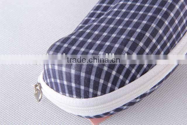 Textile fabrics glasses box with grid pattern/glasses box