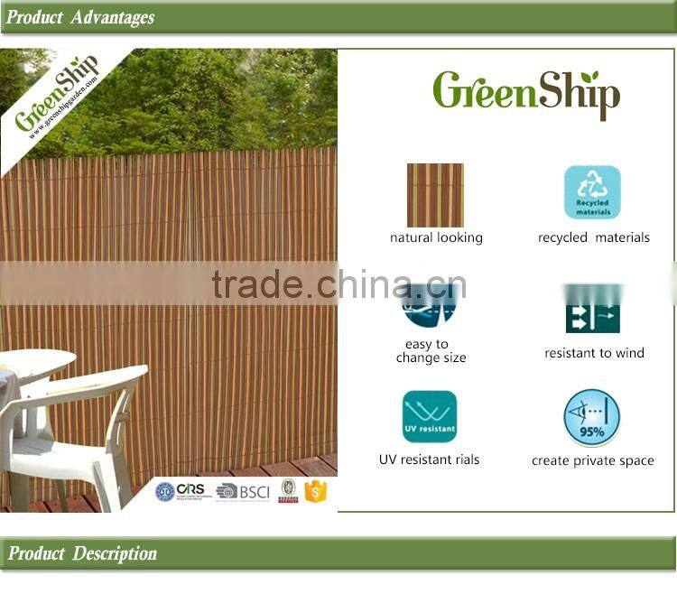 Eco-friendly Artificial Bamboo Fence/Fencing/10 years life / looking/natural