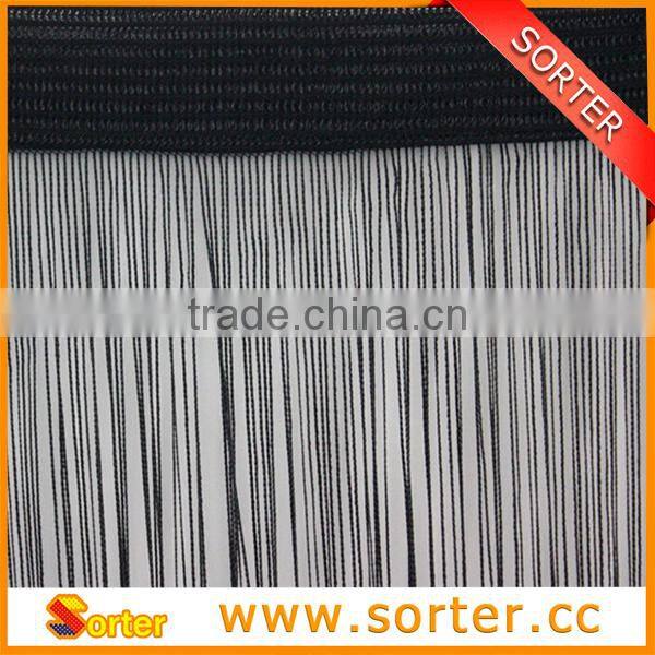 high quality decorative polyster fringe curtain string curtain room divider