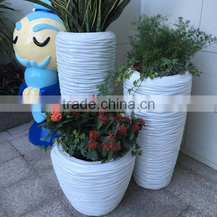 Fiberglass flower pots