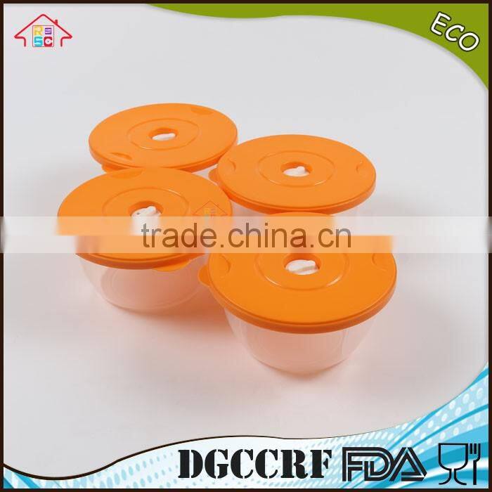 NBRSC 100% Food Grade Eco-friendly Food Storage Container 4 pcs Set of Conatiner Storage Set Container