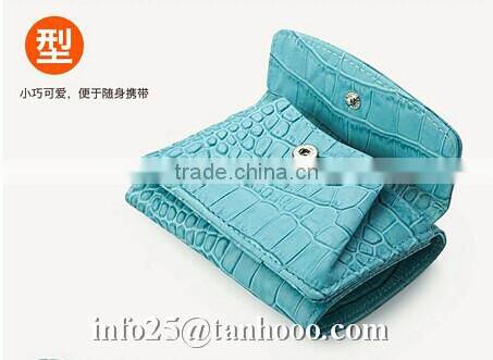 Sexy clip/sexy crocodile cute leather purse/sexy leather coin bag