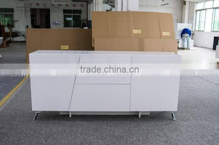 Contemporary Simple Design White Dining Cabinet With Storage N-6339