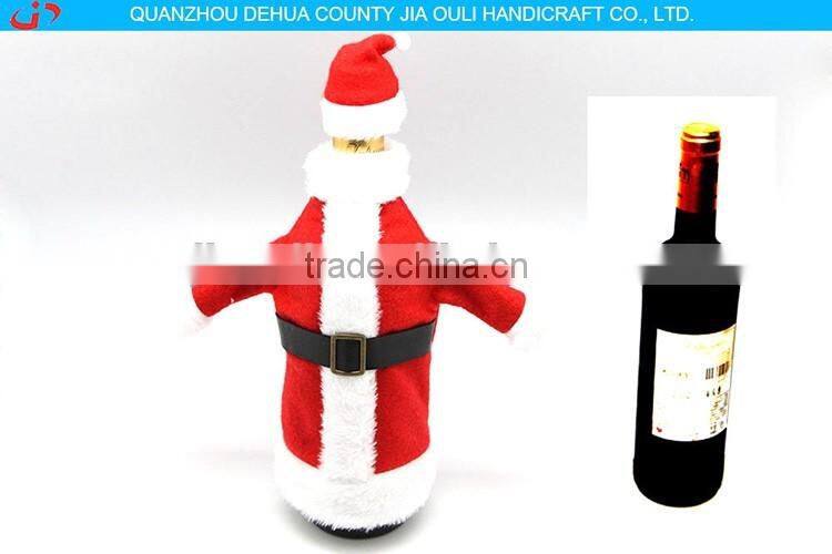 Non woven handmade christmas decoration wine bottle cover