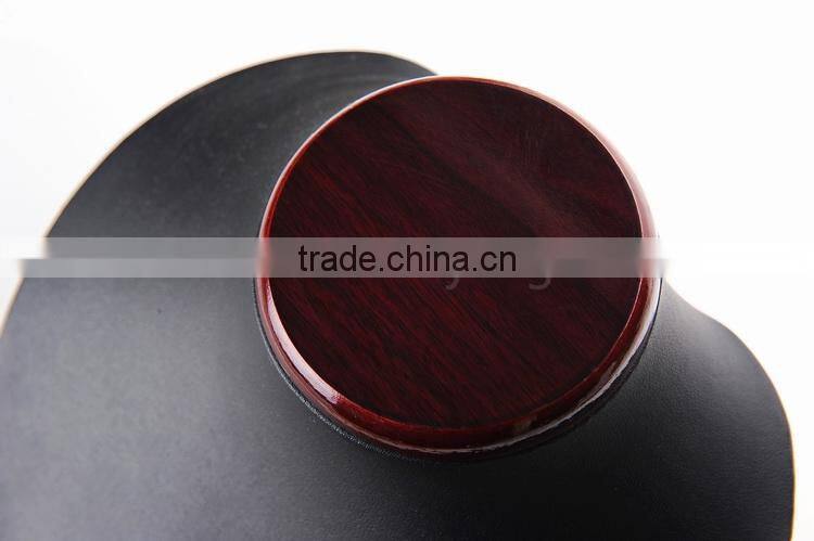 Wholesale jewelry display neck stand leather 18cm tall