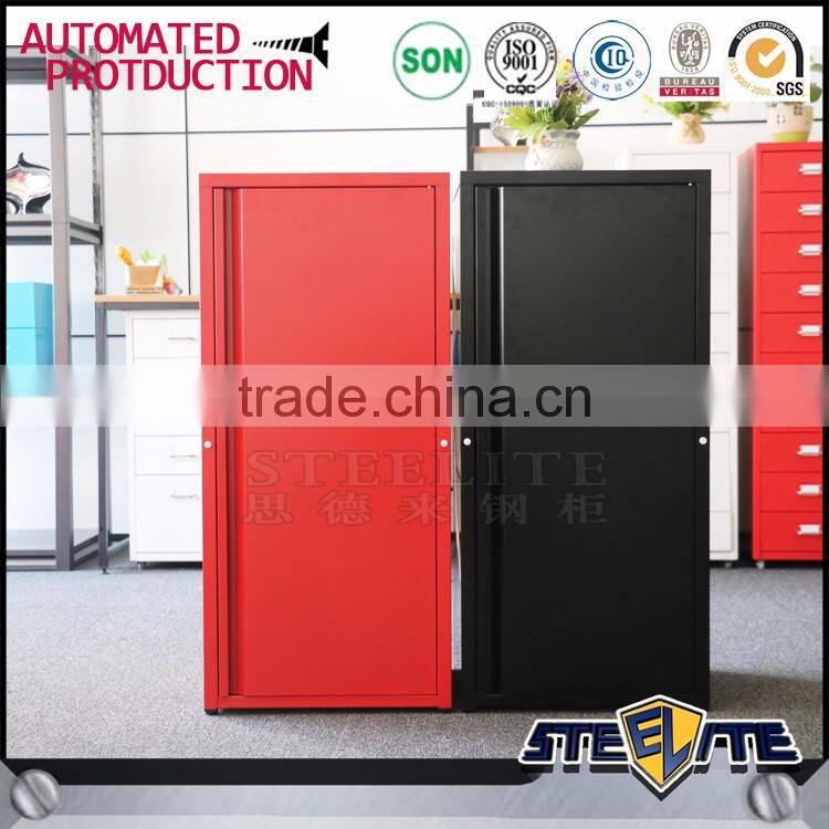 Red color steel clothes storage cabinet baby cupboard designs