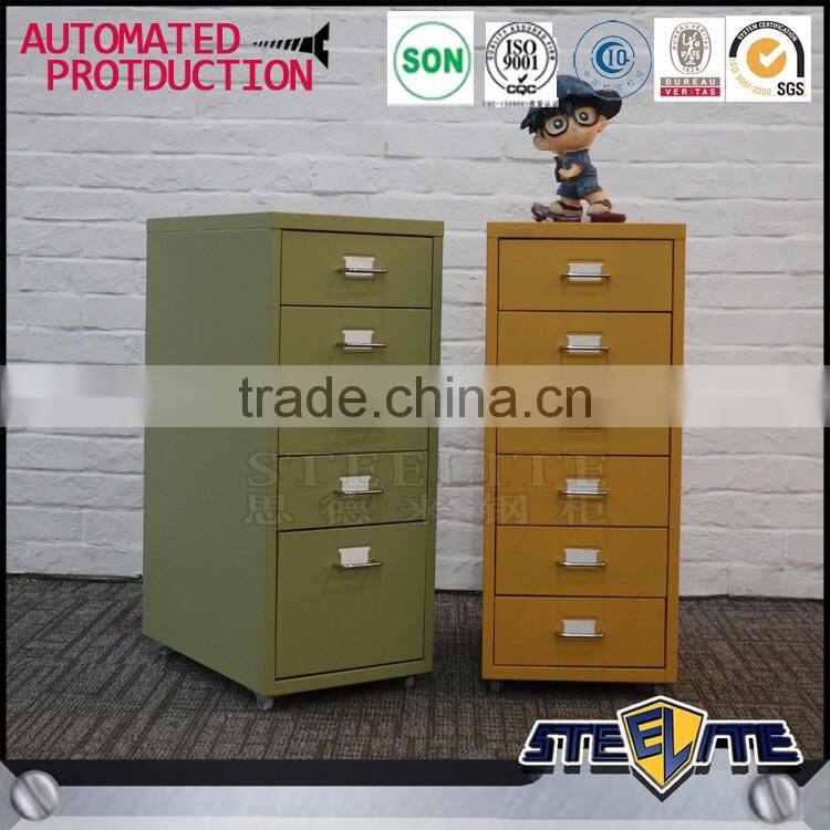 Steelite Helmer 6 Drawer cabinet Mobile Steel File Cabinet Label Holder On Every Drawer