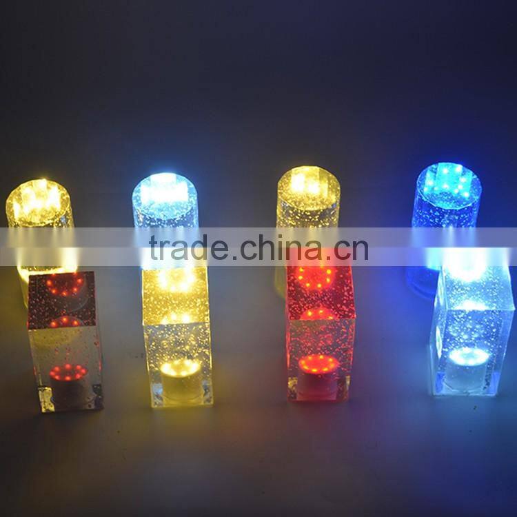 LED Rechargeable acrylic signage display holder