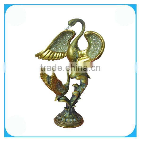 Home decorativ resin swans figurines