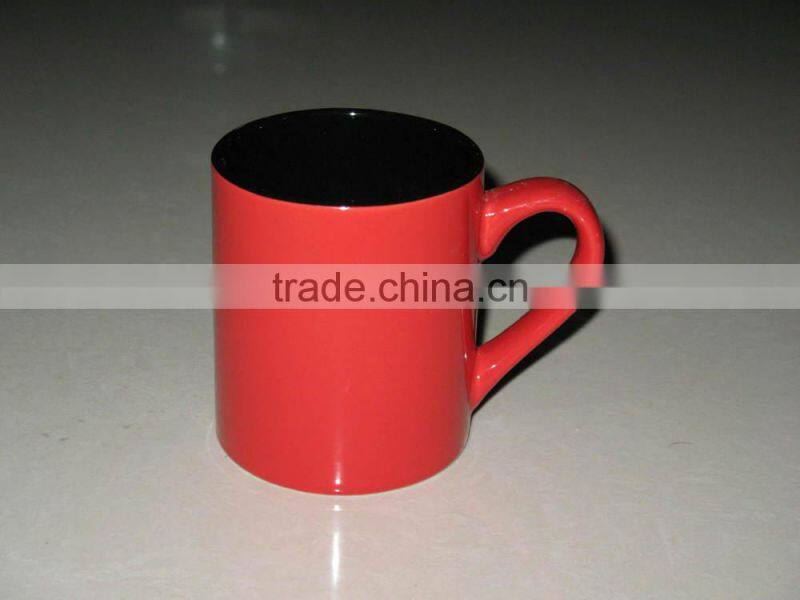 12oz ceramic stoneware mug with coffee decal and hand printed