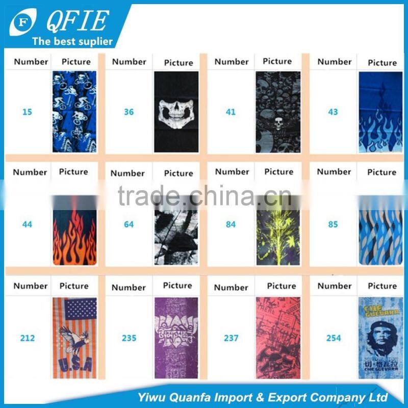 Wholesale cheap custom logo multifunctional seamless tubular magic sports head scarf