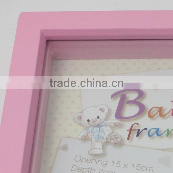 2016 hot sale baby wooden photo frame digital, most popular wooden photo frame digital W09A019