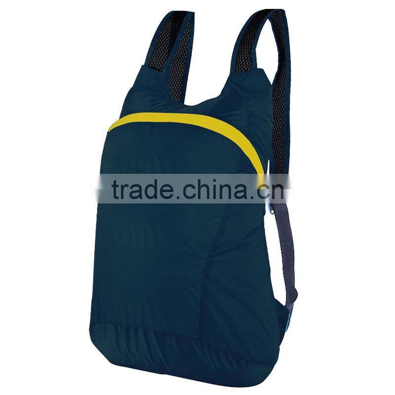 2015 new design manufactory direct foldable backpack,travel backpack bag,soft backpack