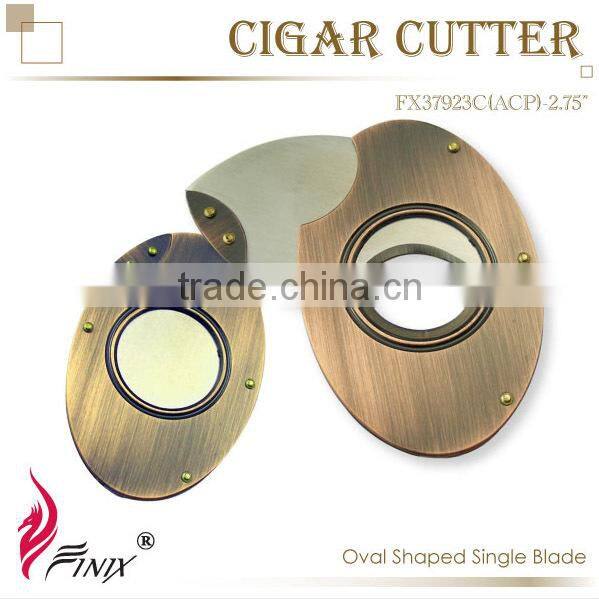 Black Titanium Plated Stainless Steel Custom Cigar Cutter