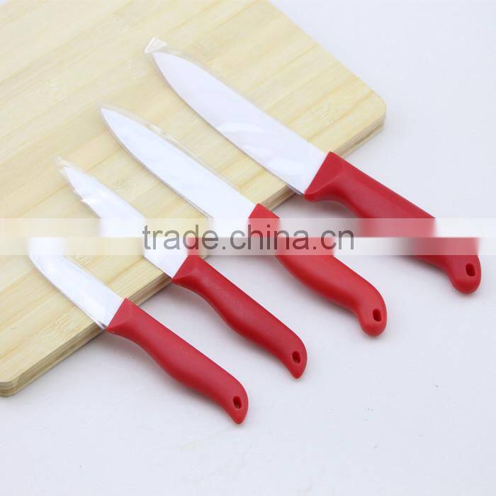 Red Handle Knives Set Ceramic Knives