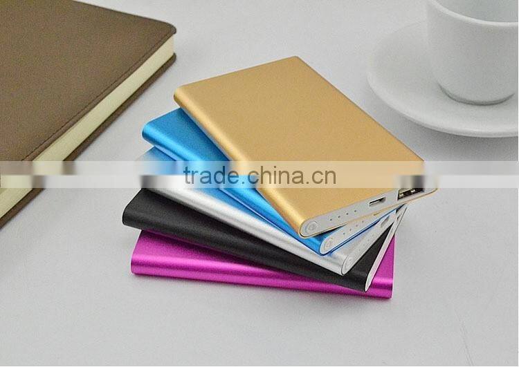 Customized 4000mAh Real Capacity Super Ultra Slim Flat Power Bank